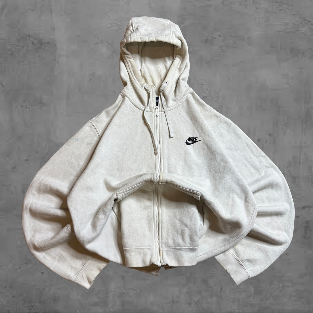 Vintage Nike blank Hoodie‎ Full Zip Sweatshirt Casual Comfort Size L